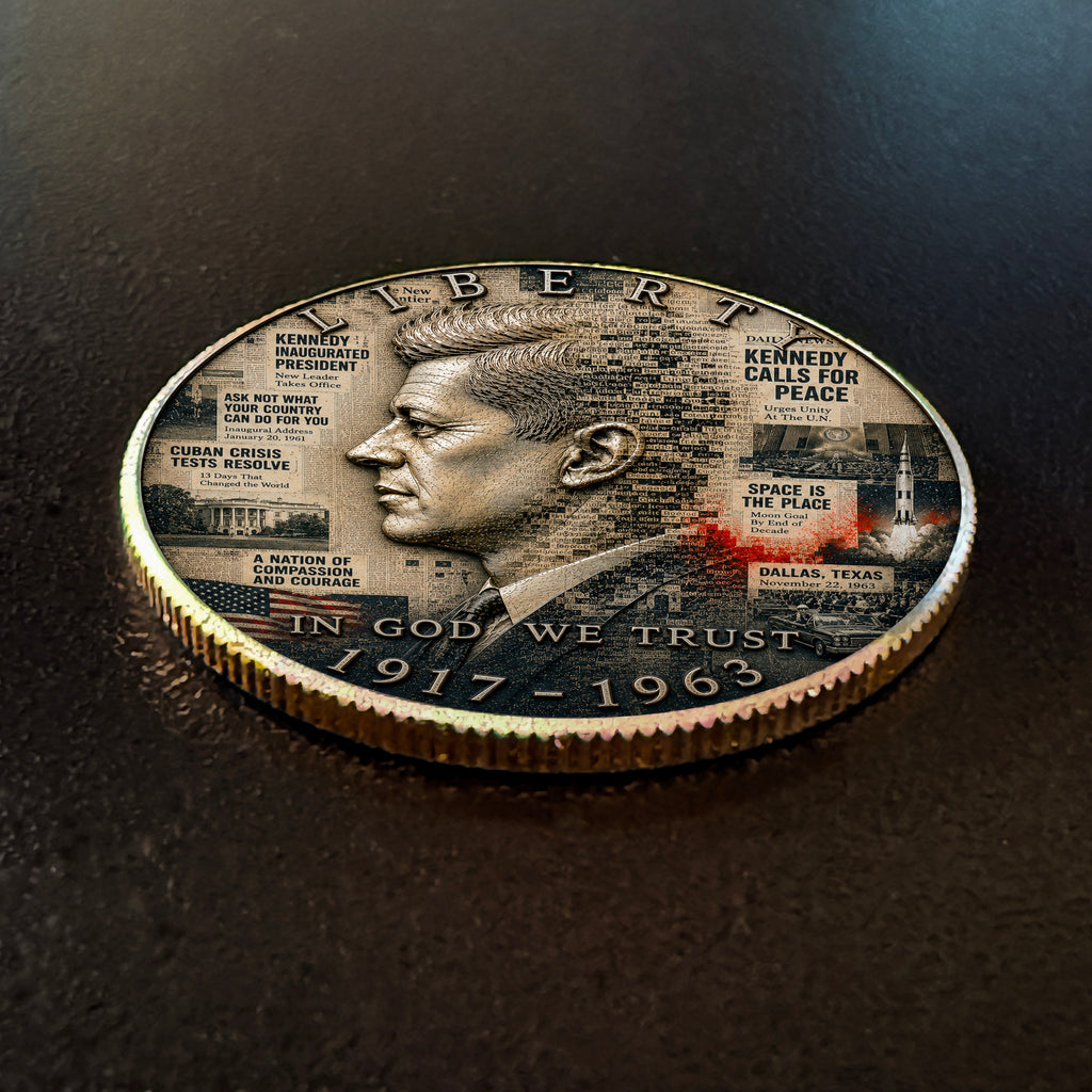 1964 Analog | Altered State Collection | Kennedy Half Dollar Art