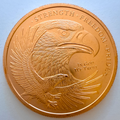 1 oz Eagle .999 Fine Copper Round BU