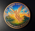 2025 Colorized Libertad Copper Rounds 1 oz .999 Fine Copper Lot of 2 Mexico