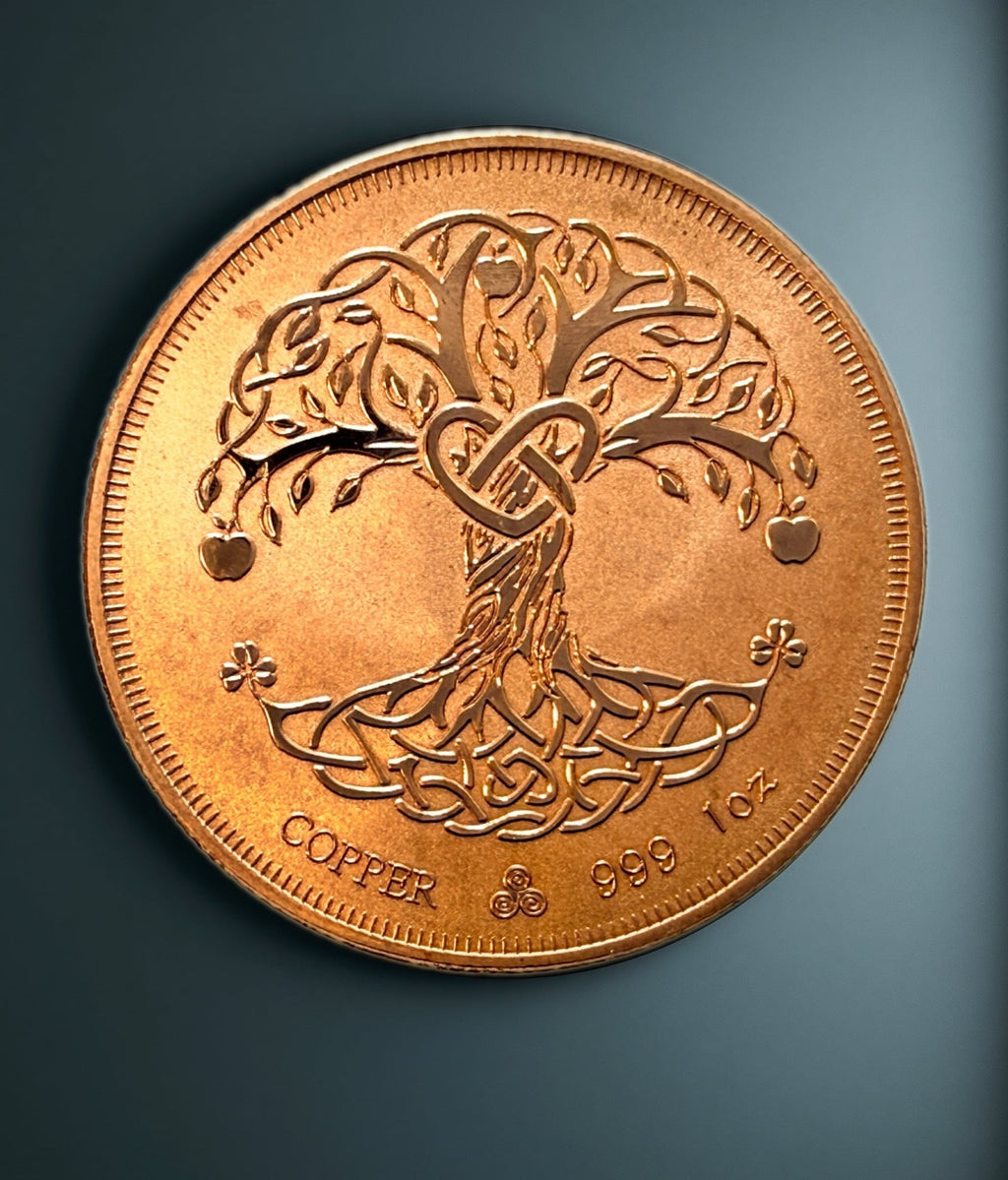 Tree of Life Éire 1oz .999 Fine Copper Coin Round Collectible ONLY ONE REMAINING