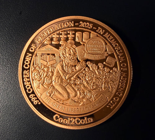 2025 Colorized Libertad Copper Rounds 1 oz .999 Fine Copper Lot of 2 Mexico