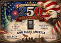 🇺🇸 Liberty 1 Grain Silver Card – America 250 Edition 🇺🇸