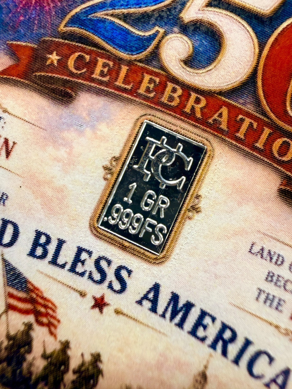 🇺🇸 Liberty 1 Grain Silver Card – America 250 Edition 🇺🇸