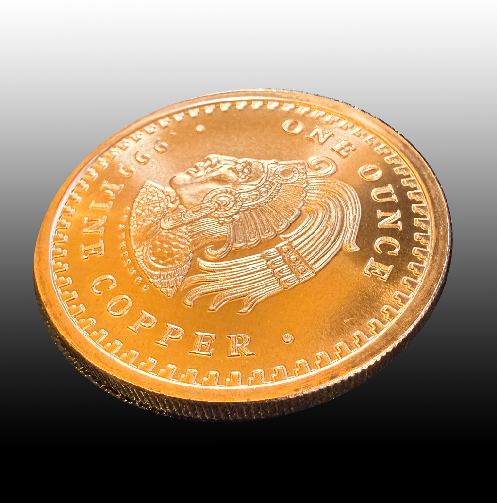 1 oz Aztec Calendar Copper Art Round – .999 Fine Copper
