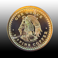 1 oz Aztec Calendar Copper Art Round – .999 Fine Copper