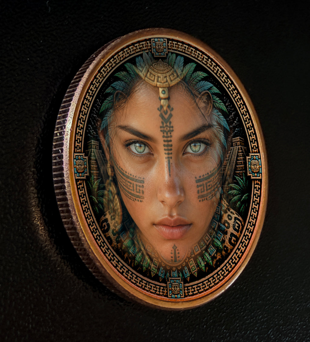 Aztec Princess | 1 oz Copper Art Round | Wilson Heritage Works Original