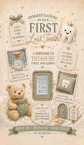 Baby's First Lost Tooth Silver Card - Front