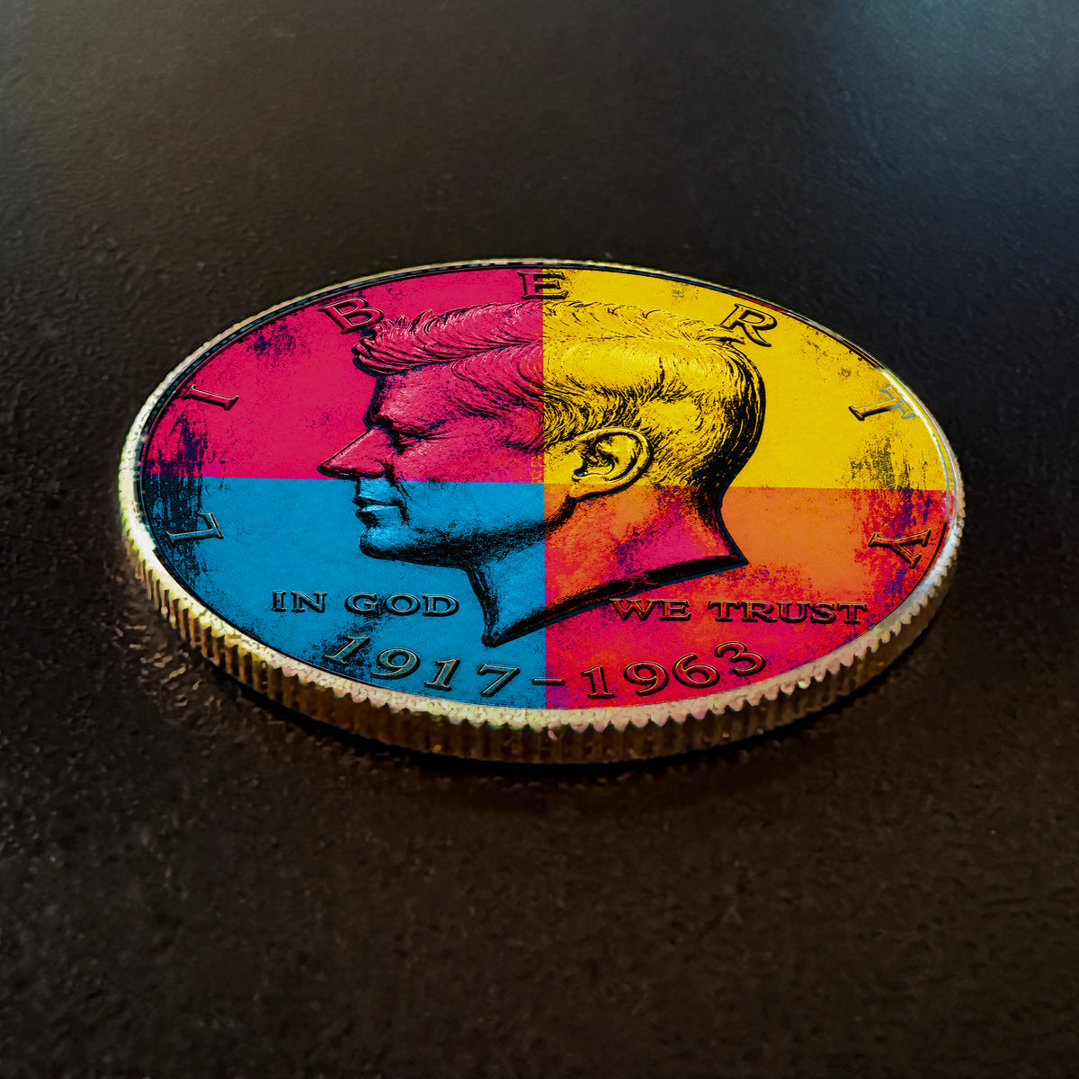 CMYKennedy | Altered State Collection | Kennedy Half Dollar Art