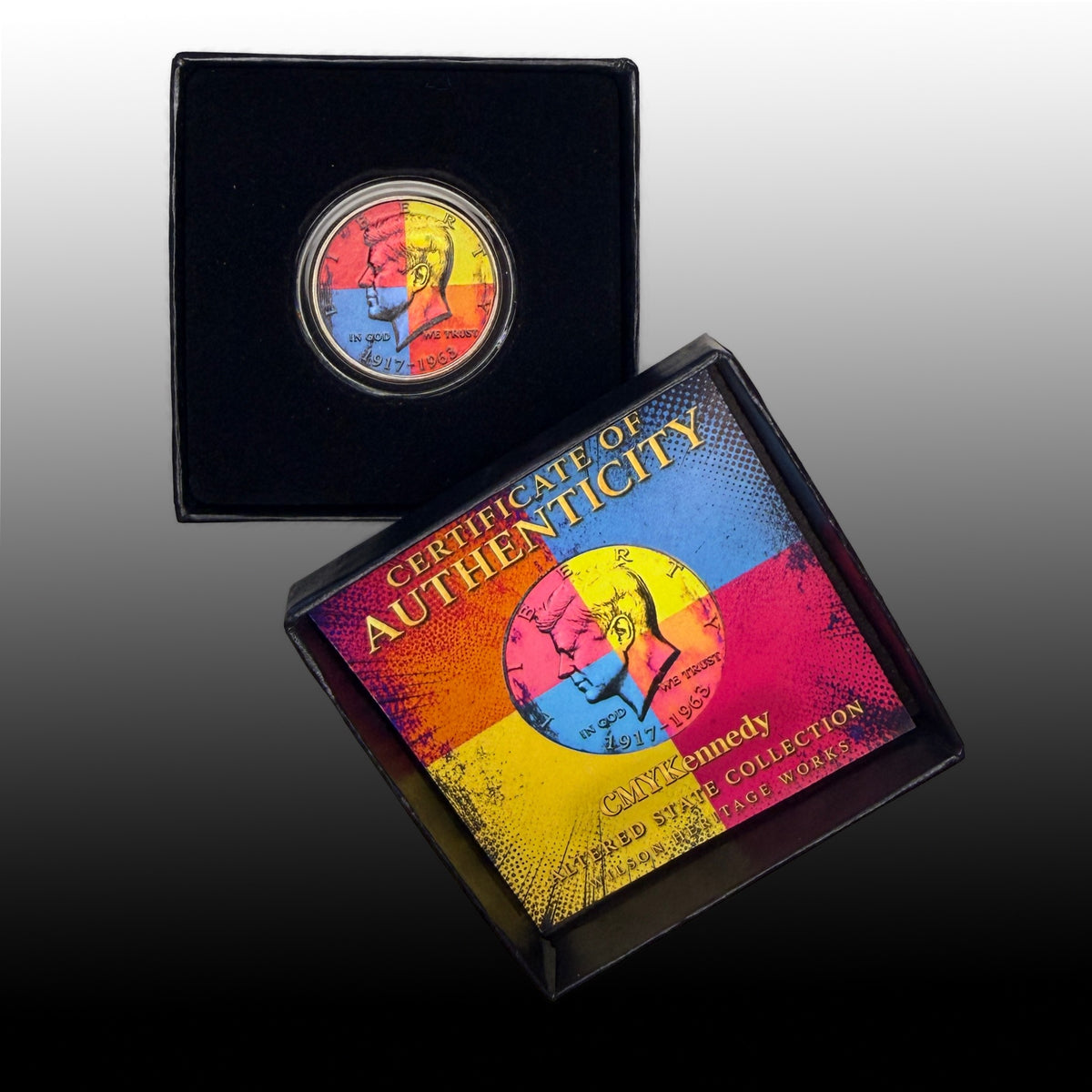 CMYKennedy | Altered State Collection | Kennedy Half Dollar Art