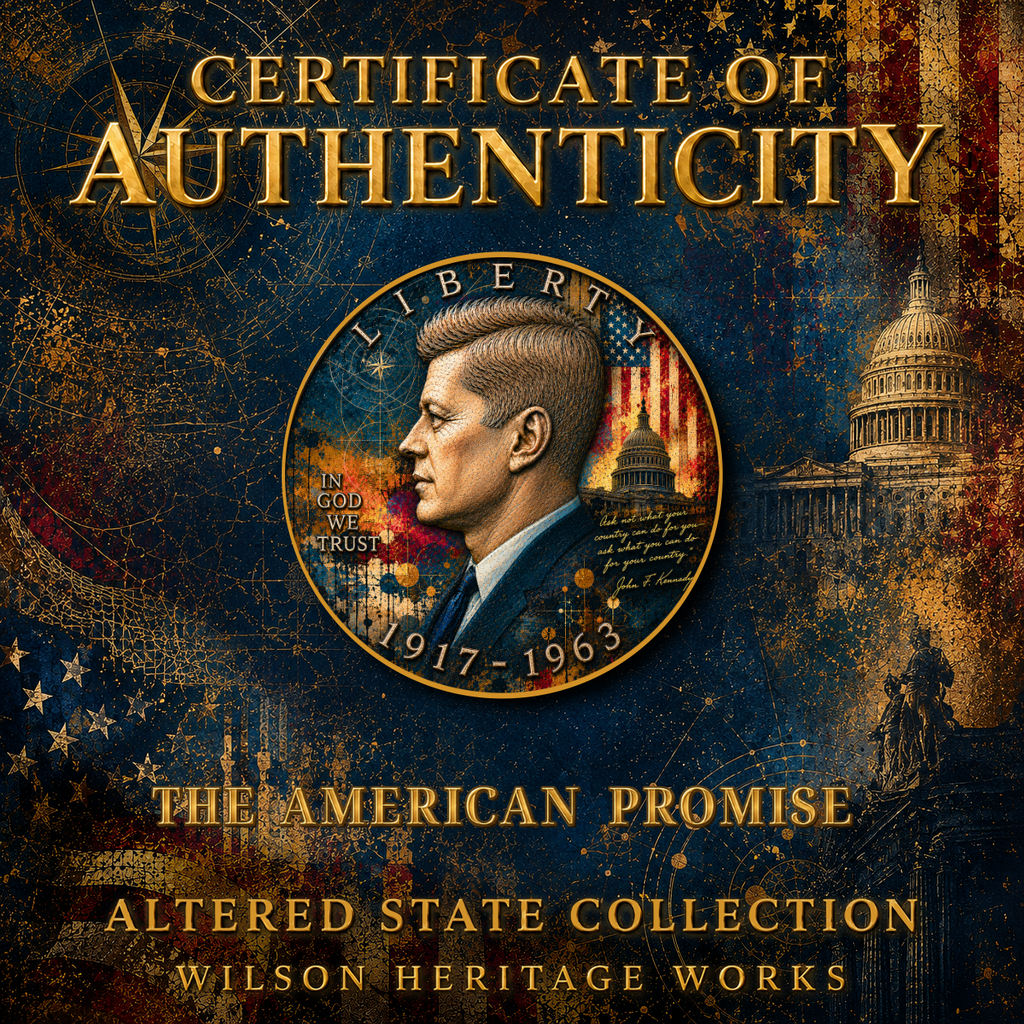 The American Promise | Altered State Collection | Kennedy Half Dollar Art