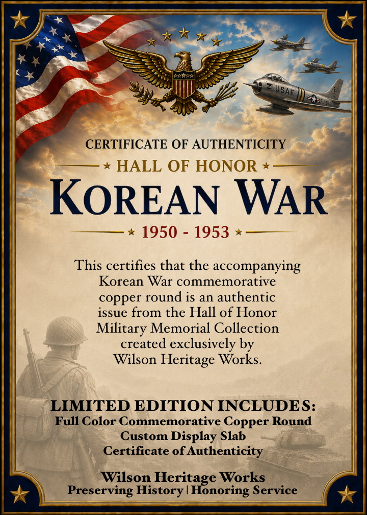 The Forgotten War | Korean War Commemorative Copper Round