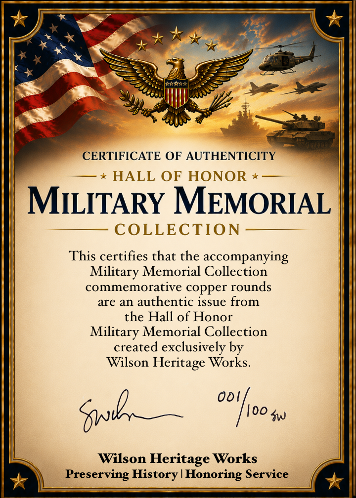 Military Memorial Collection | Complete Set of Five | Hall of Honor Series