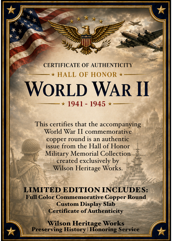 The Greatest Generation | WWII Commemorative Copper Round