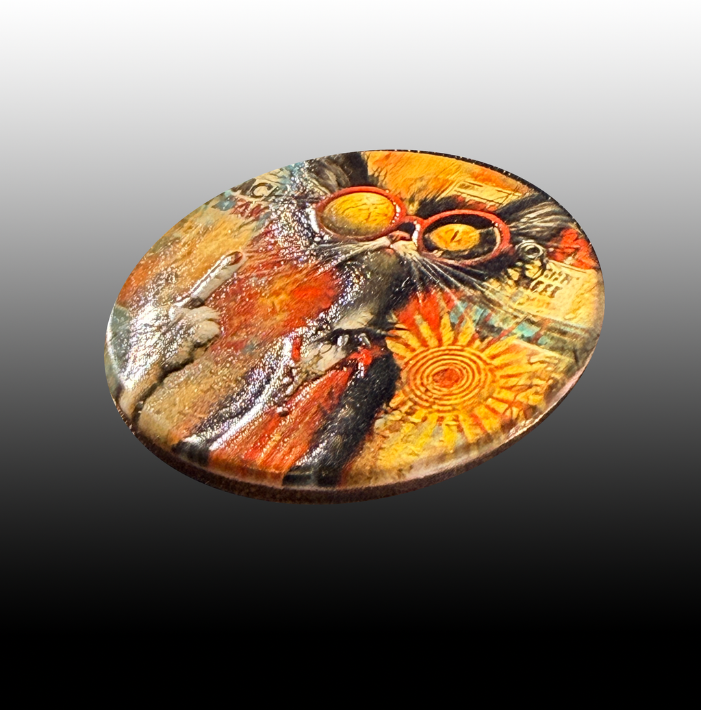 The Boss – 3D-Printed Copper Cat Art Token