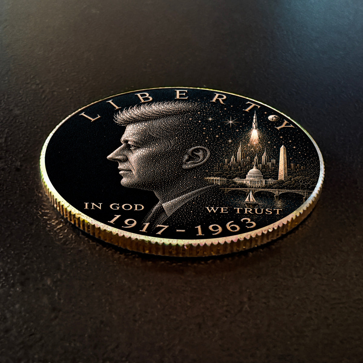 Elemental | Altered State Collection | Kennedy Half Dollar Art
