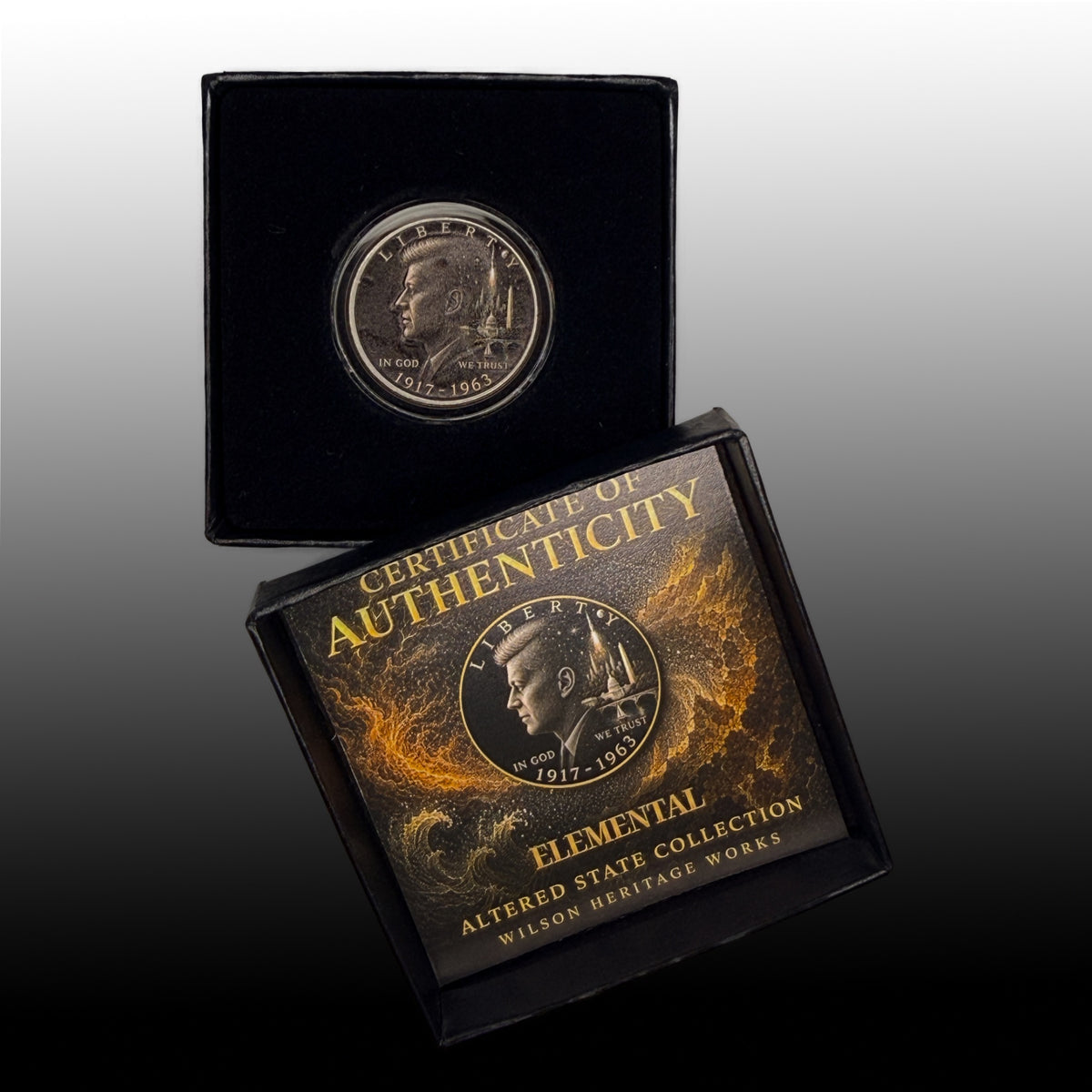 Elemental | Altered State Collection | Kennedy Half Dollar Art
