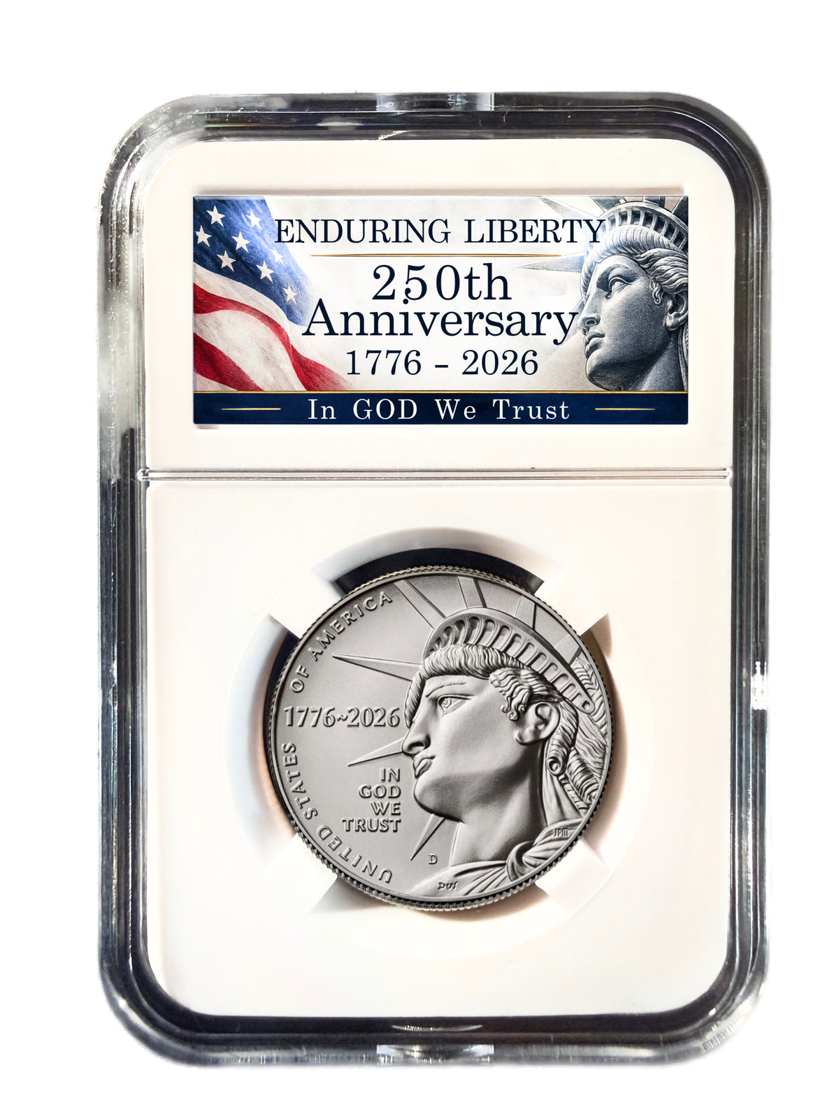 2026-D Enduring Liberty Half Dollar – 250th Anniversary Slab