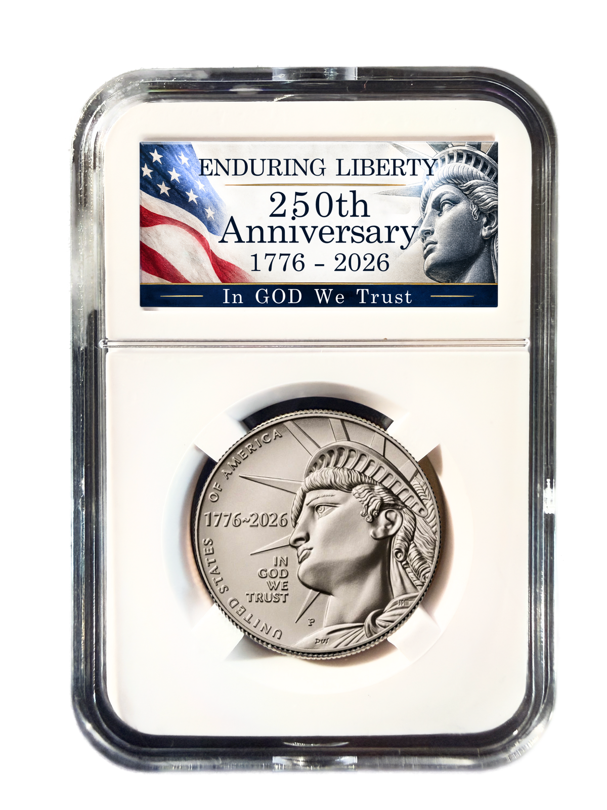 2026-P Enduring Liberty Half Dollar – 250th Anniversary Slab