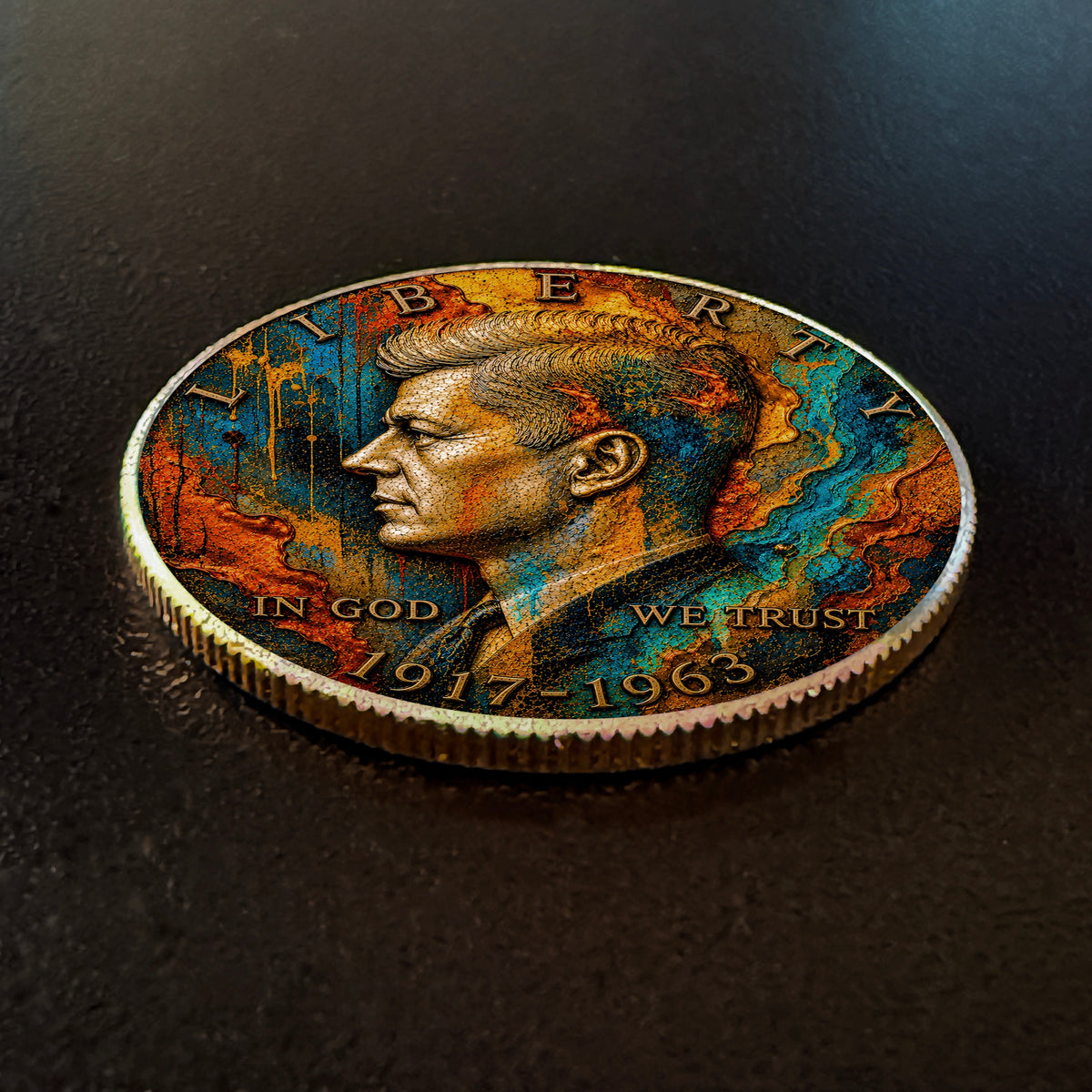 Fluid State | Altered State Collection | Kennedy Half Dollar Art