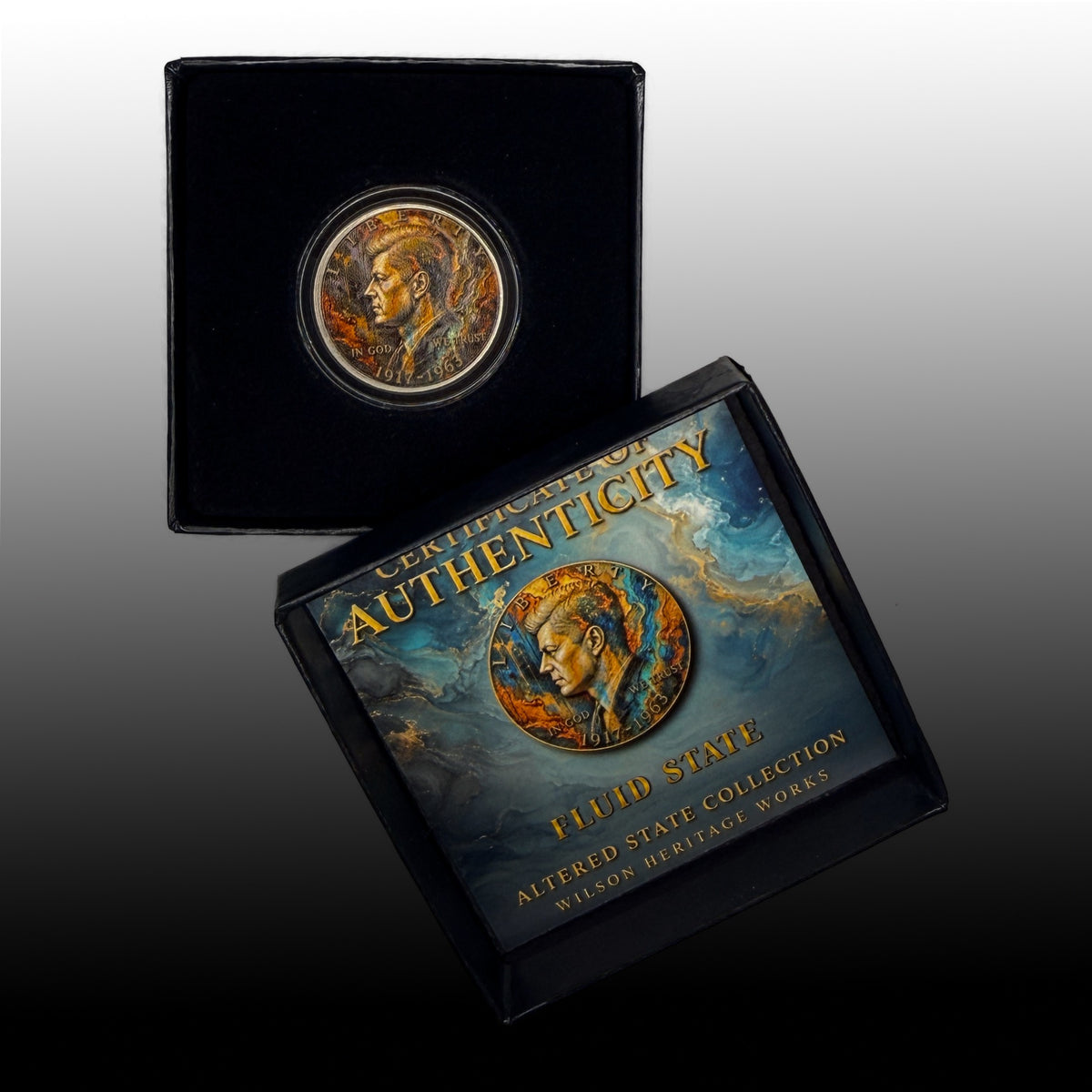 Fluid State | Altered State Collection | Kennedy Half Dollar Art