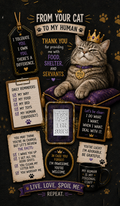 From Your Cat to My Human Silver Card - Front
