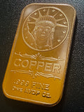 Liberty Head 1 oz .999 Fine Copper Bar – Statue of Liberty