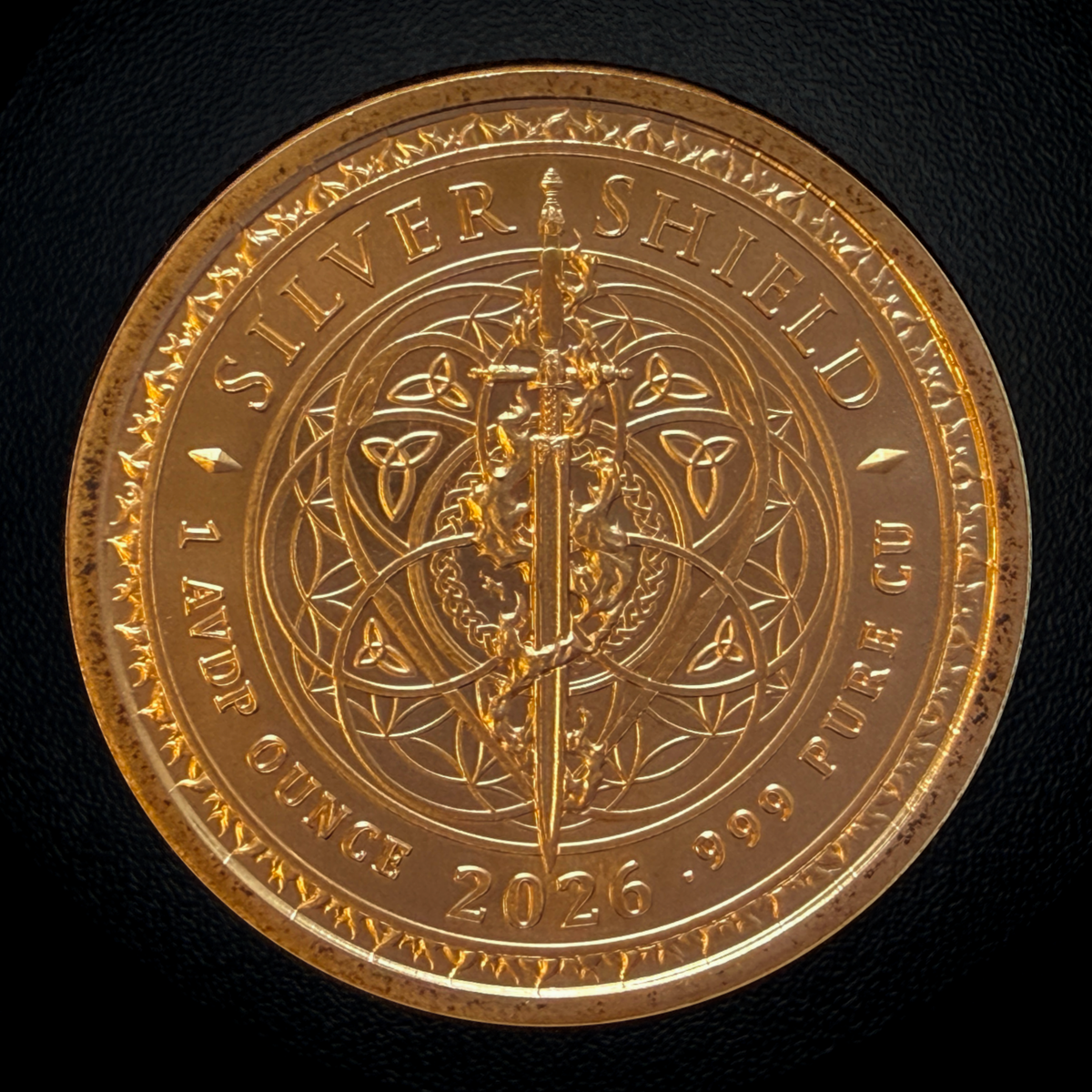 2026 Justice | 1 oz .999 Fine Copper Round | Silver Shield