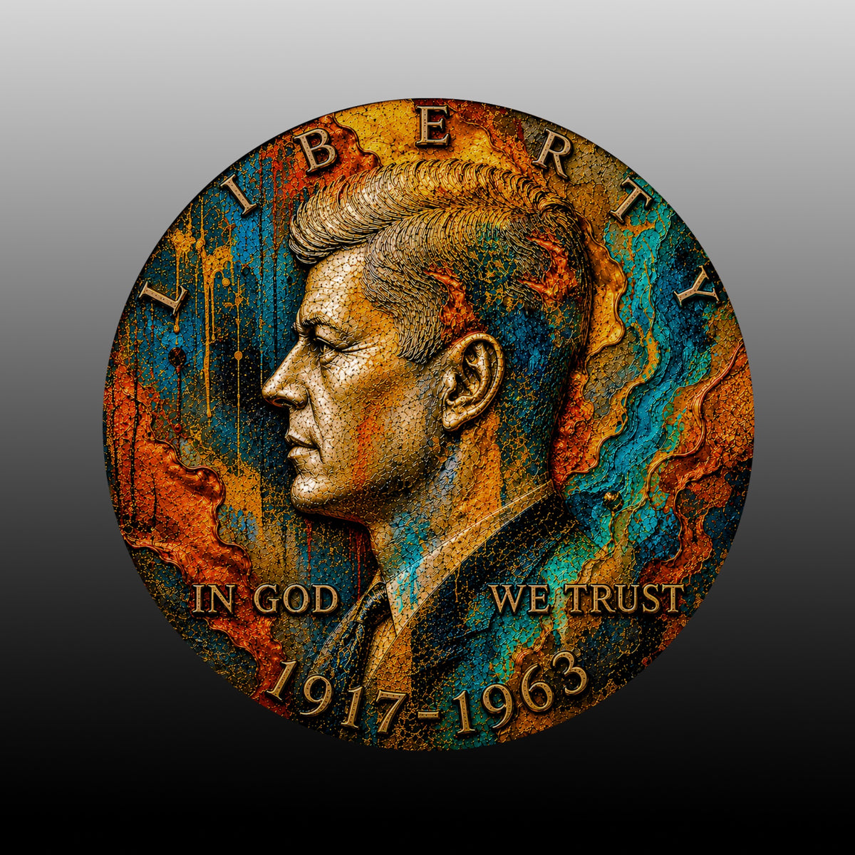 Fluid State | Altered State Collection | Kennedy Half Dollar Art