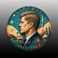 Mid-Century Atomic | Altered State Collection | Kennedy Half Dollar Art