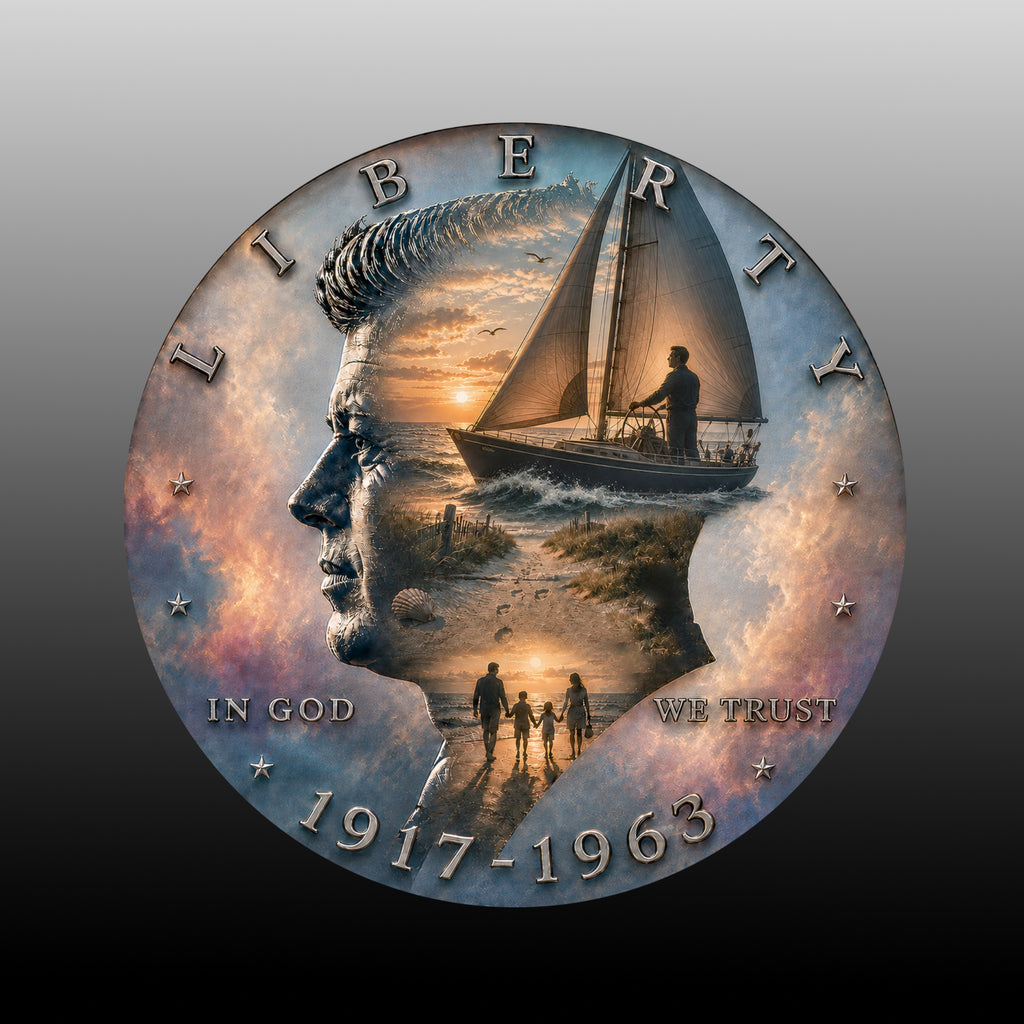 Private Horizon | Altered State Collection | Kennedy Half Dollar Art