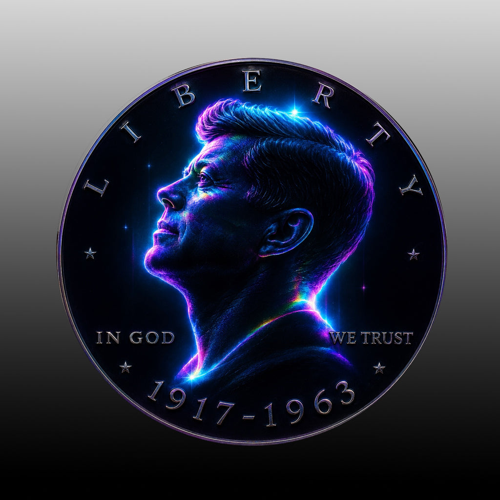 Spectral Ascent | Altered State Collection | Kennedy Half Dollar Art