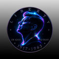 Spectral Ascent | Altered State Collection | Kennedy Half Dollar Art