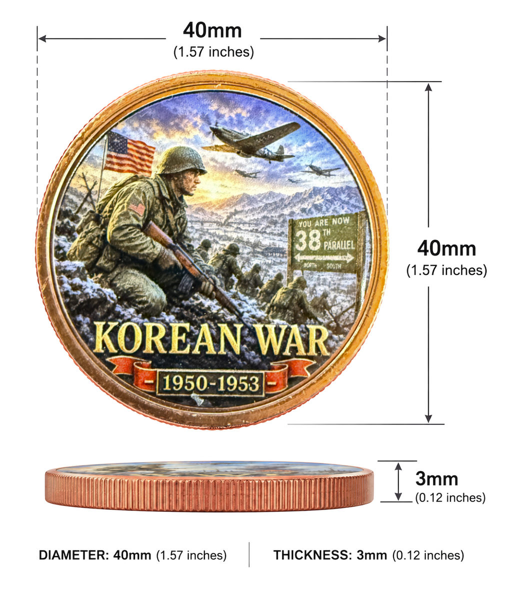 The Forgotten War | Korean War Commemorative Copper Round