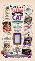 Life is Better With a Cat Silver Card - Front