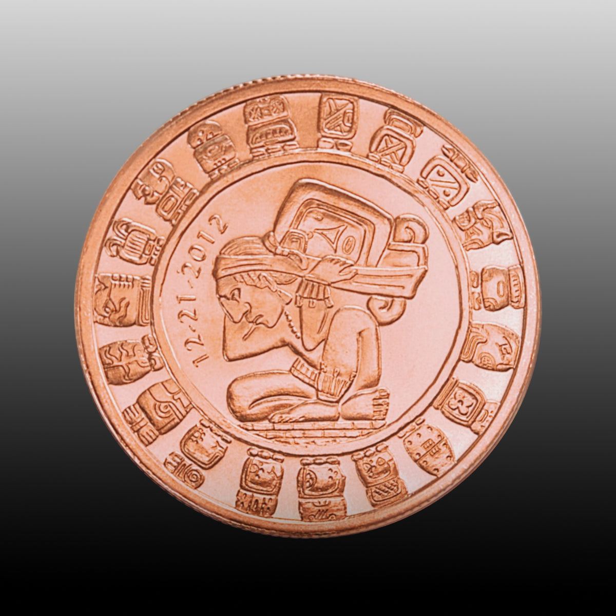 2012 Golden State Mint Mayan Calendar – 1 oz .999 Fine Copper Round
