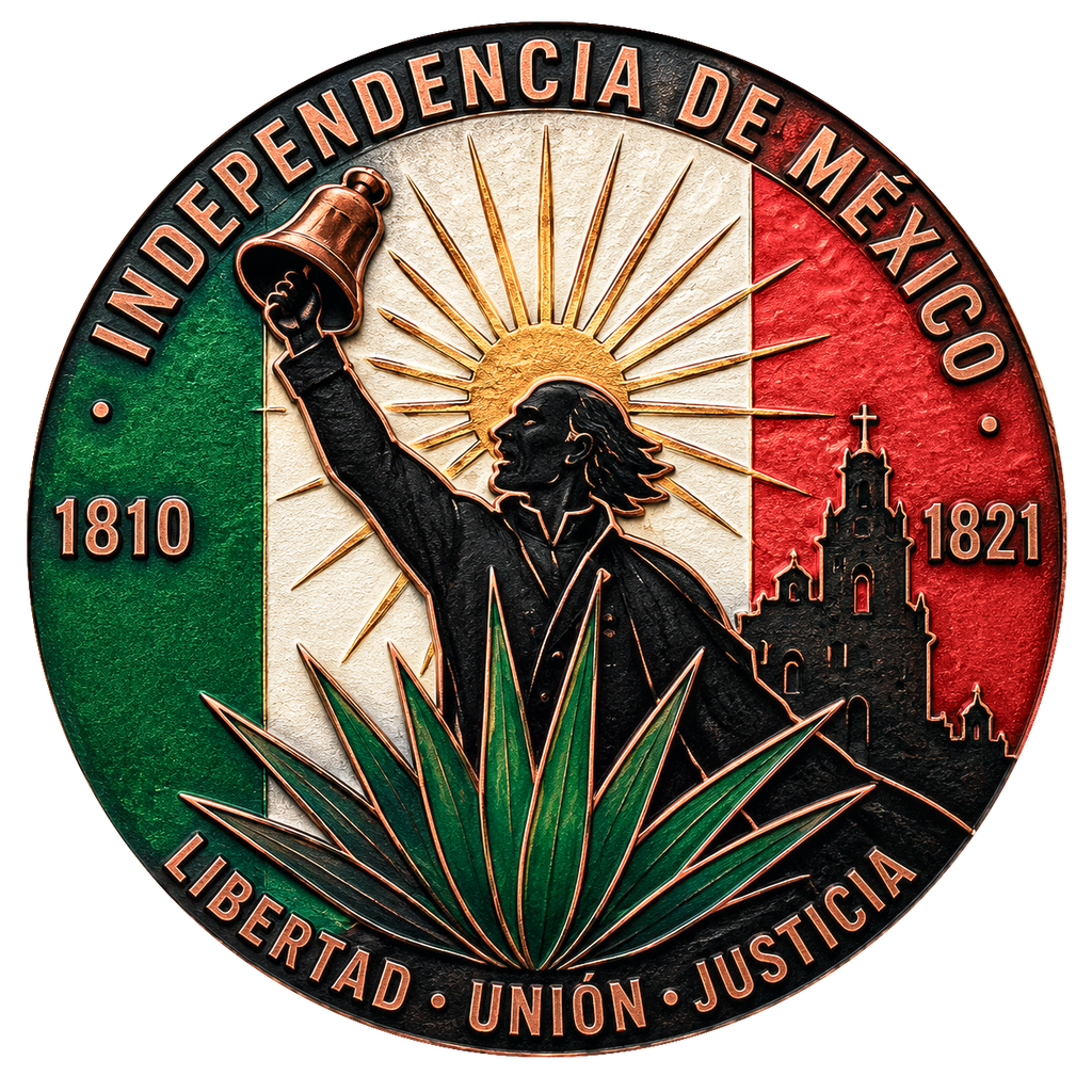 El Grito de la Libertad — Mexico Independence Copper Round Front
