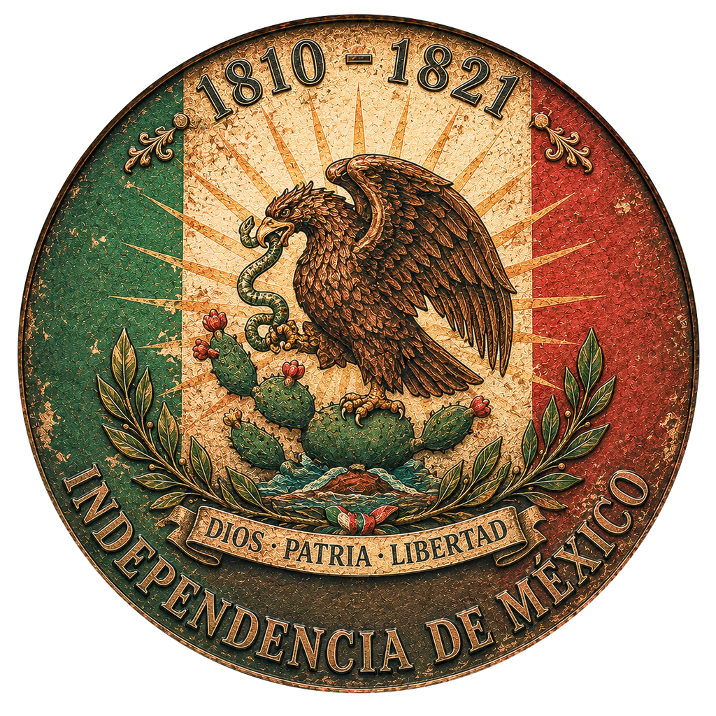 El Nacimiento de una Nación — Mexico Independence Copper Round Front
