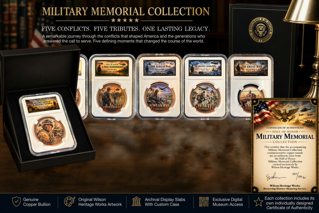 Military Memorial Collection | Complete Set of Five | Hall of Honor Series