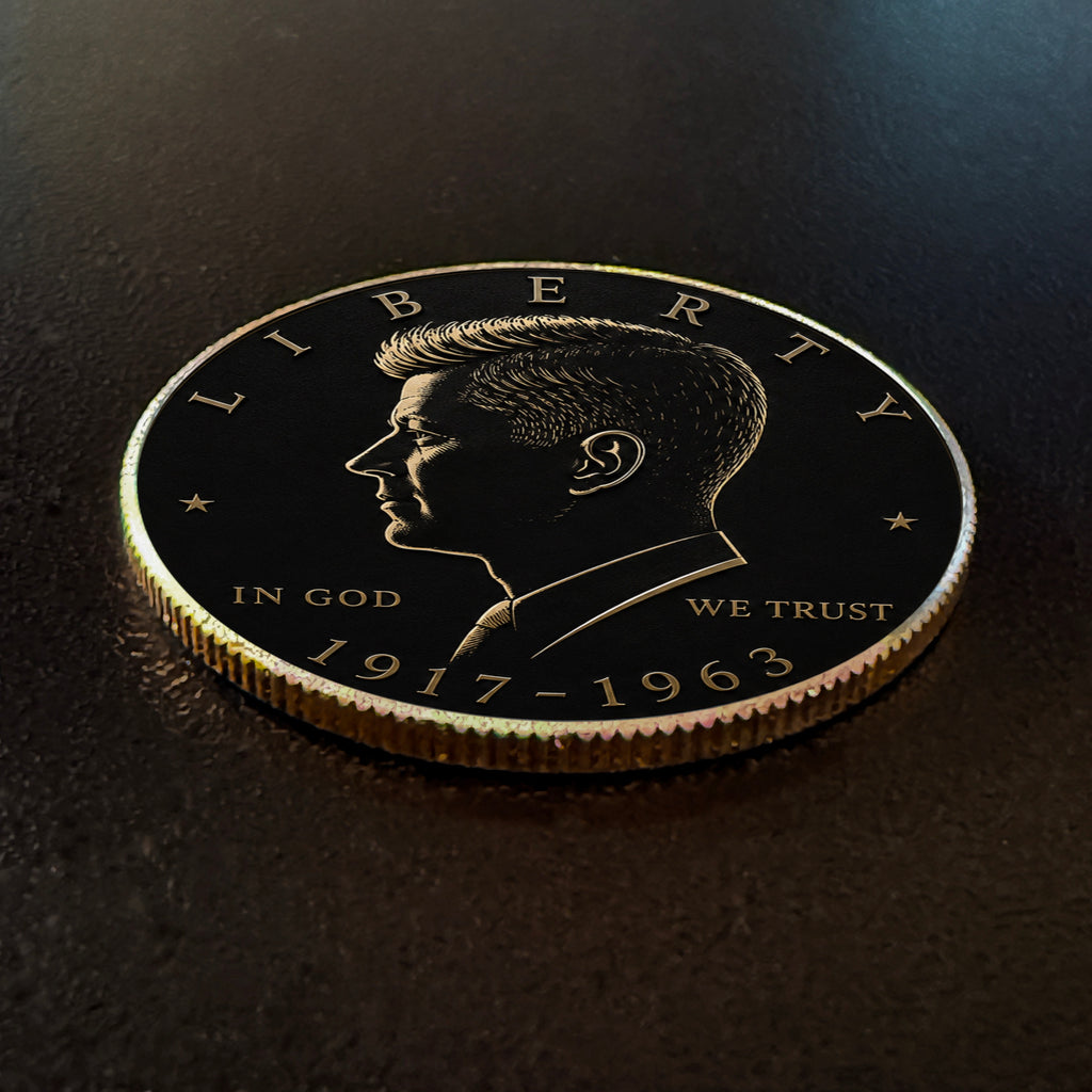 Negative Space | Altered State Collection | Kennedy Half Dollar Art