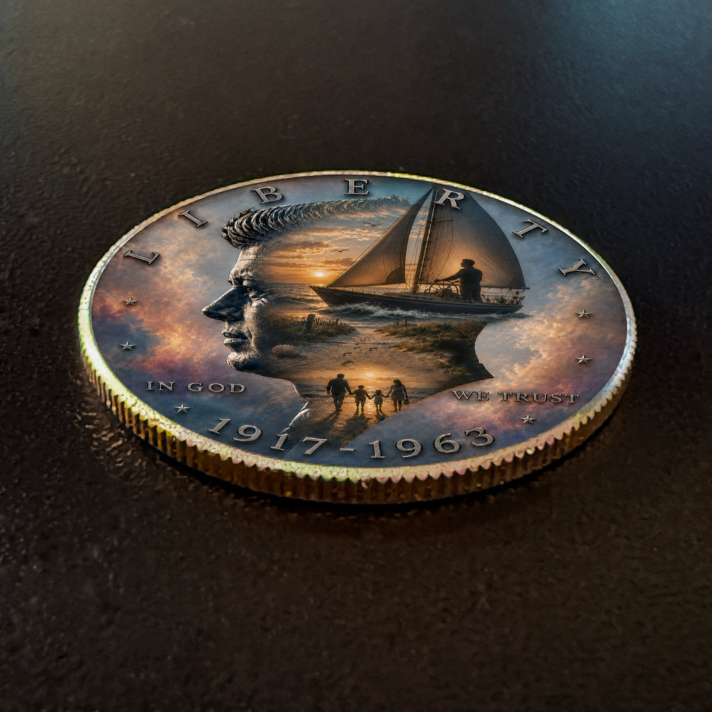 Private Horizon | Altered State Collection | Kennedy Half Dollar Art
