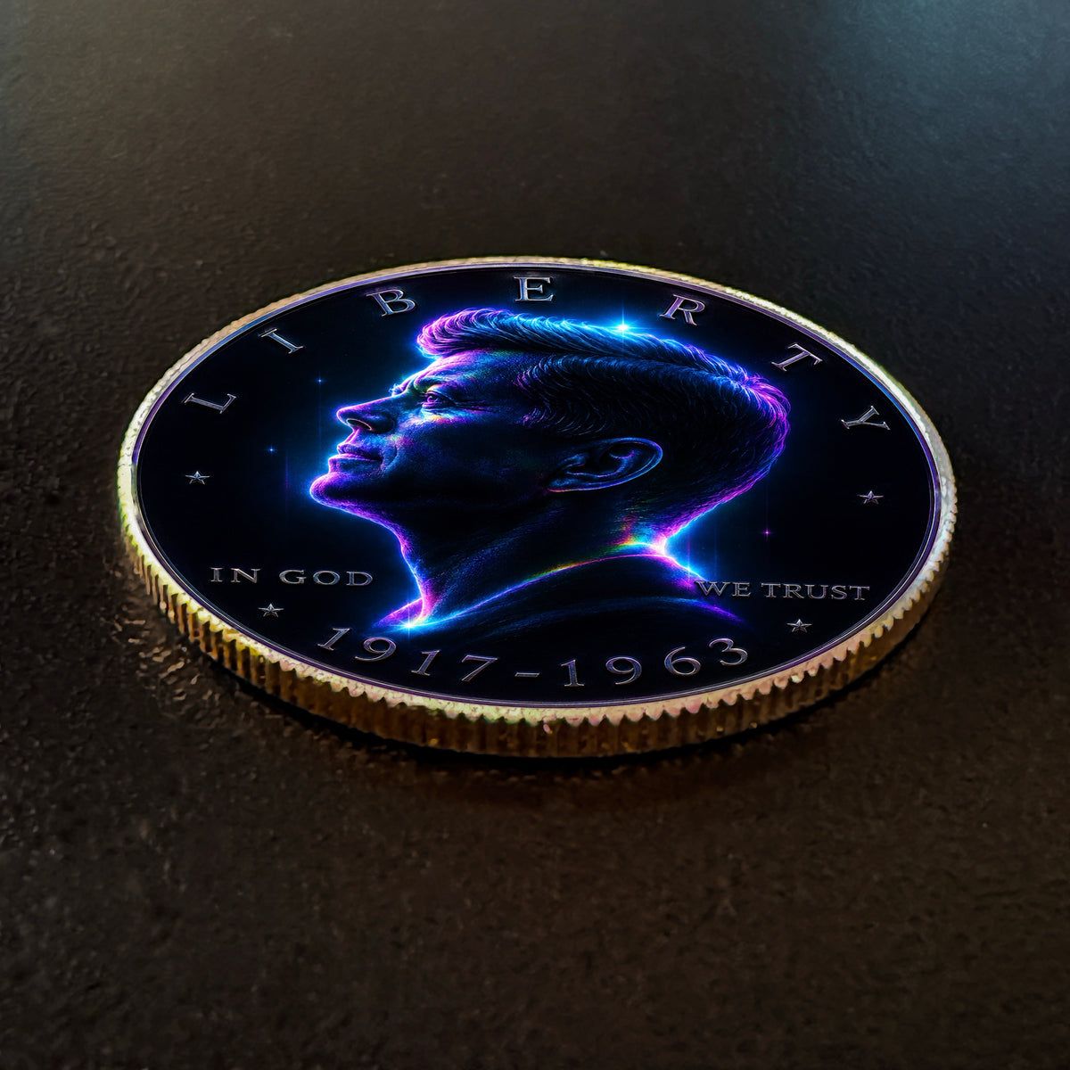 Spectral Ascent | Altered State Collection | Kennedy Half Dollar Art
