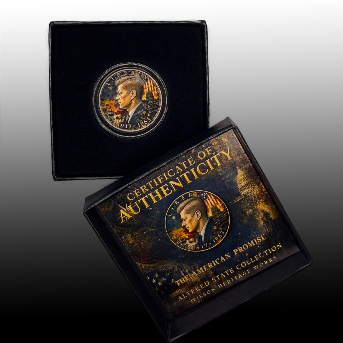 The American Promise | Altered State Collection | Kennedy Half Dollar Art