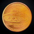U.S. Army M4 Sherman Tank | 1 oz .999 Fine Copper Round
