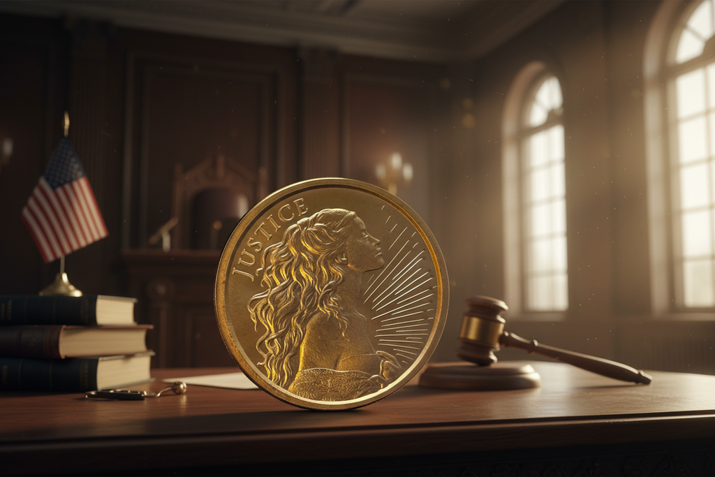 Justice Coin – Courtroom Setting