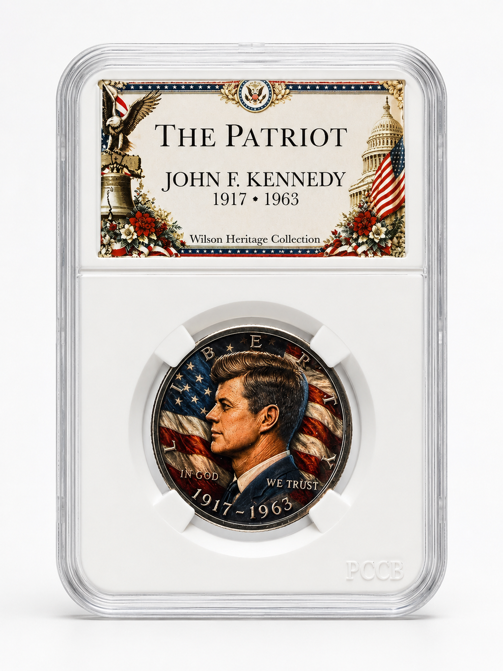 Colorized Kennedy Half Dollar | Kennedy Heritage Collection | The Patriot